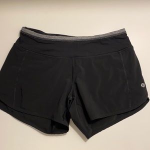 Lululemon speed up shorts 2.5” black size 2